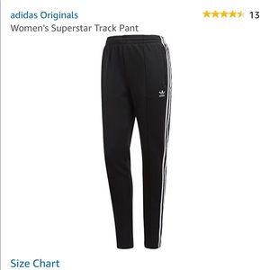 Brand new super star track pants SMALL